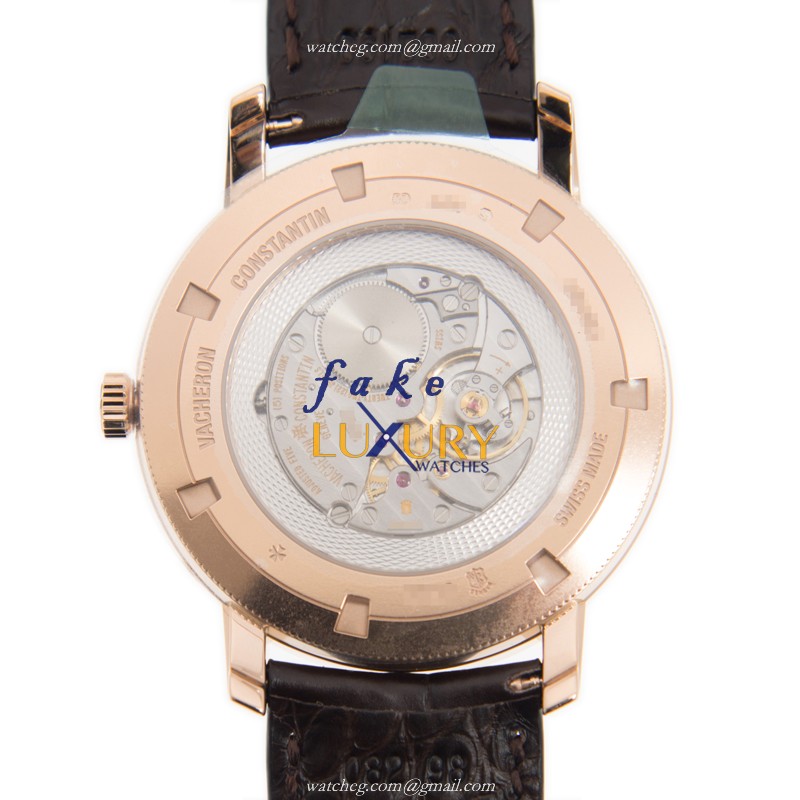 Vacheron Constantin 83020/000R-9909 Patrimony Traditionelle Manual Wind Pink Dial Replica Watch - Image 3