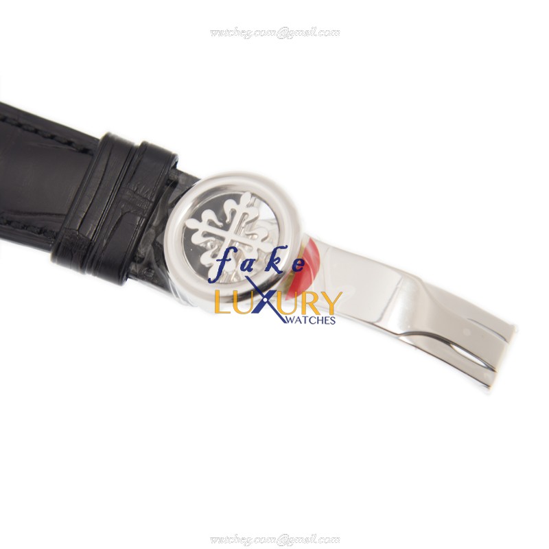 Patek Philippe 5130/10P-011 Replica Watch, Automatic, White Dial, Platinum & Diamonds Case - Image 4