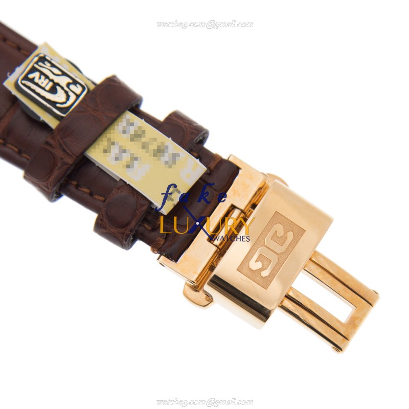 60-01-03-03-06 - Glashutte PANO Manual Wind 18kt Rose Gold Replica Watch White Dial - Image 4
