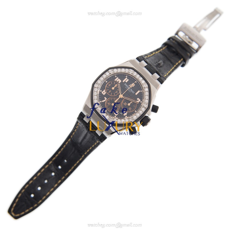 Audemars Piguet Royal Oak Replica Watch 26282SK.ZZ.D101CR.01, Automatic, Black Dial, Steel & - Image 2