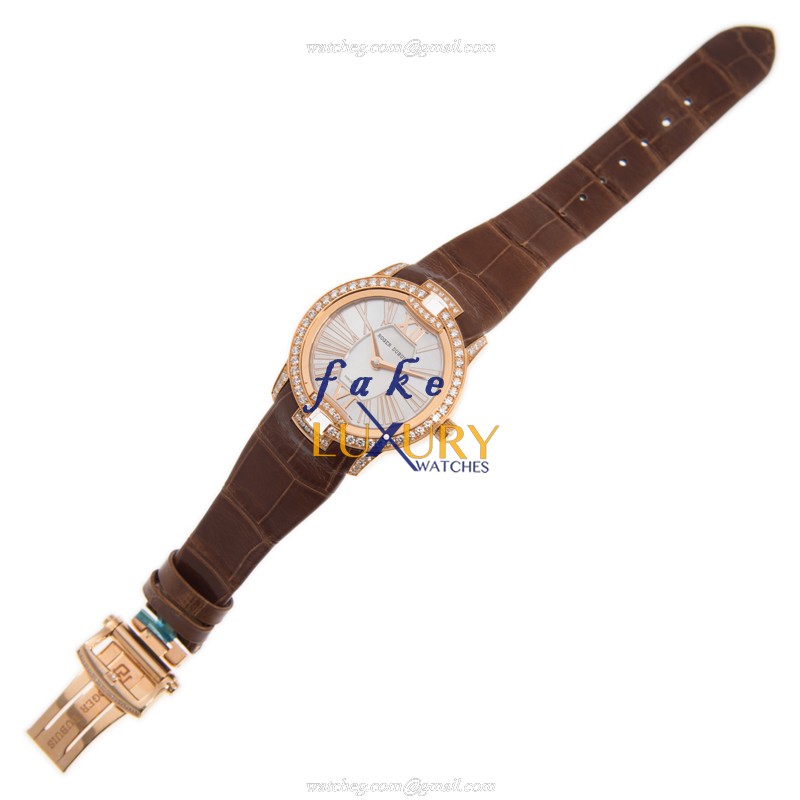 Roger Dubuis RDDBVE0020 VELVET - Replica Watch - White Mother of Pearl Dial - Automatic - 18kt Rose - Image 2