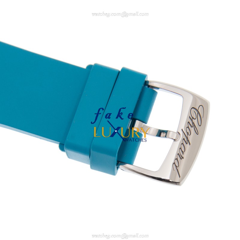 278587-3001 - Chopard Happy Sport Automatic Replica Watch Blue Dial Stainless Steel Rubber - Image 4