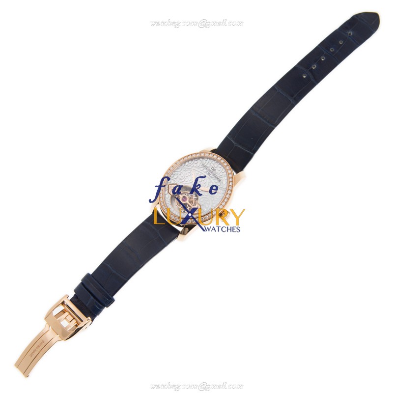 Girard Perregaux 99490D52A706-CK6A Replica Watch, White Mother of Pearl Dial, 18kt Rose Gold & - Image 2