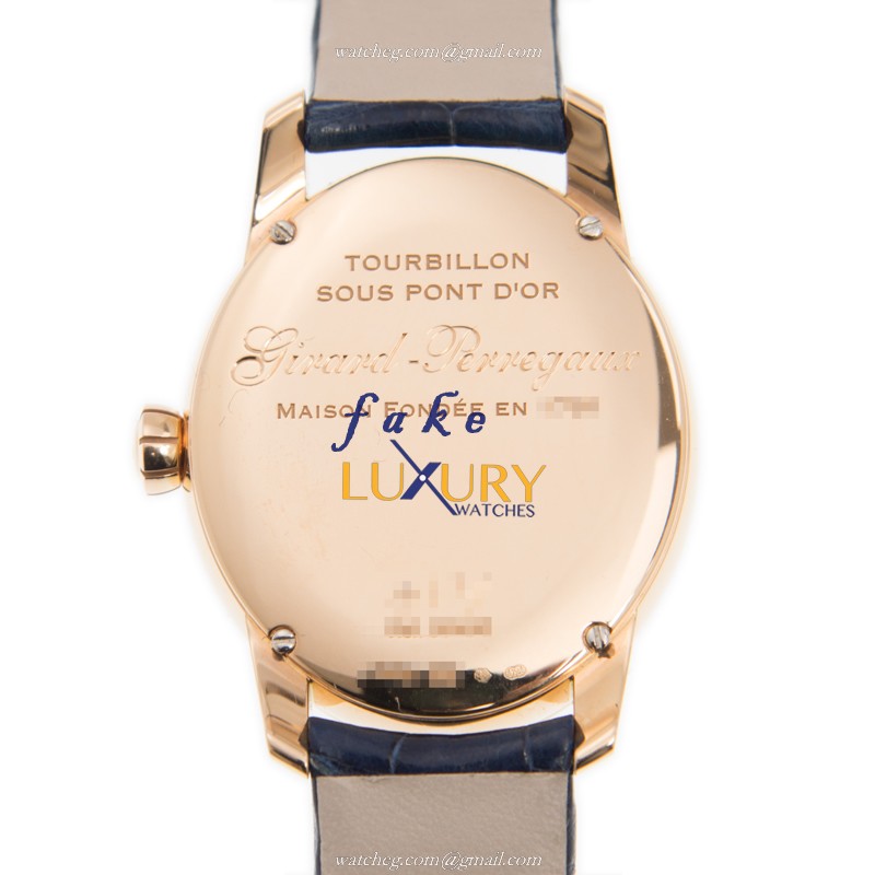 Girard Perregaux 99490D52A706-CK6A Replica Watch, White Mother of Pearl Dial, 18kt Rose Gold & - Image 3