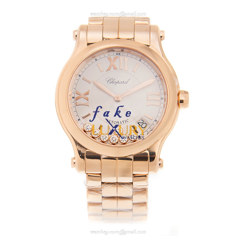 Chopard 274808-5002 HAPPY SPORT AUTO 18kt Rose Gold Replica Watch | 0.5KG Net, 3KG Gross - Image 2