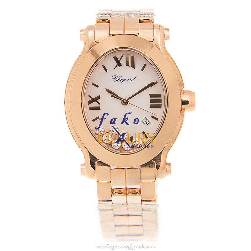 Chopard 275350-5007 Happy Sport Quartz 18kt Rose Gold Replica Watch - Luxury Swiss Clone - Image 2