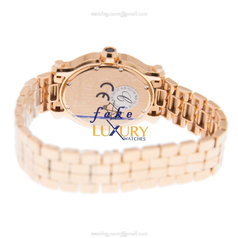 Chopard 275350-5007 Happy Sport Quartz 18kt Rose Gold Replica Watch - Luxury Swiss Clone - Image 4
