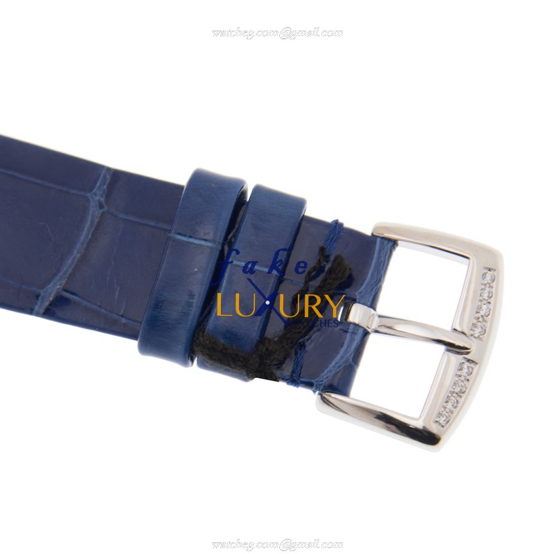 Franck Muller 8038 QZ COL DRM R D OG Replica Watch, Quartz Movement, White Dial, Blue Leather Strap - Image 4