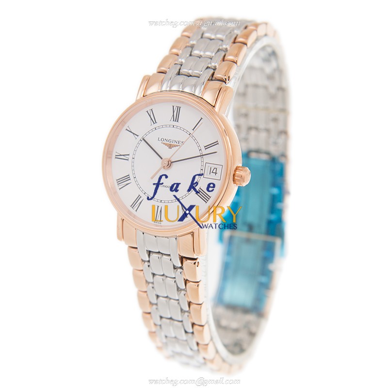 Longines L4.322.1.11.7 PRESENCE Automatic 18kt Rose Gold & Steel Replica Watch, Auto Movement - Image 3