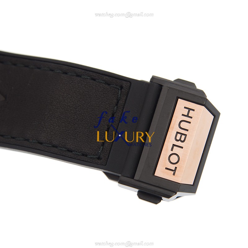 Hublot 415.OX.1118.VR.1704.MXM17 Replica Automatic Watch, 18kt Rose Gold, Diamonds, Black Dial - Image 4