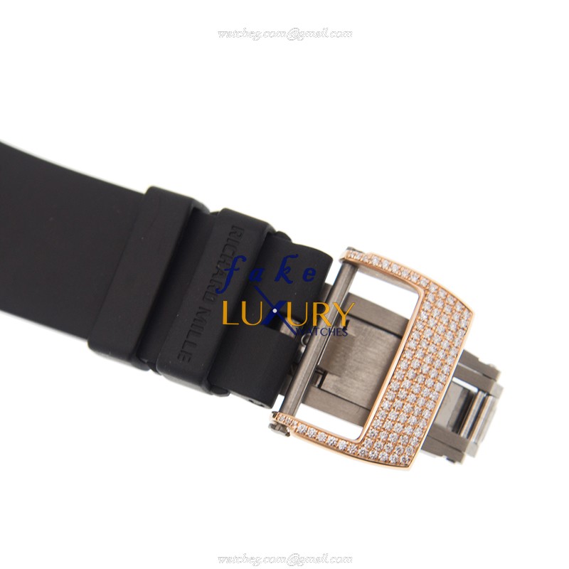 Richard Mille RM010-AH RG Automatic 18kt Rose Gold Black Dial Rubber Strap Replica Watch - Image 4