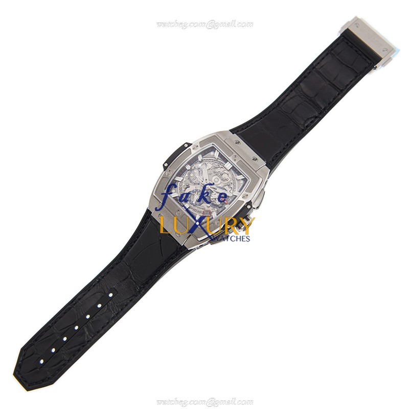 Hublot 641.NX.0173.LR - Automatic PVD Titanium Case - Replica Watch - 48x42mm Silver Dial - Leather - Image 2