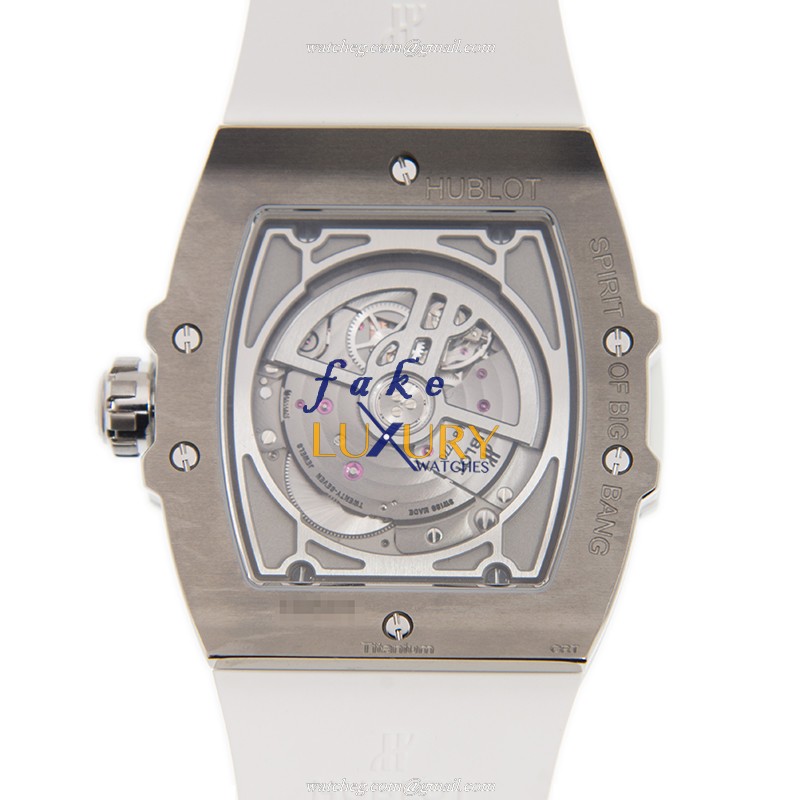 Hublot 647.NE.2070.RW.1604 Automatic Titanium Diamond Replica Watch - 42mm Silver Dial, White - Image 3