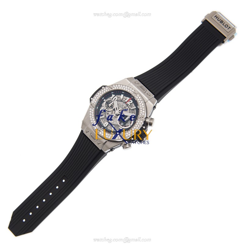 Hublot Big Bang 411.NX.1170.RX.1104 Replica Watch, Silver Dial, Black Rubber Strap, Automatic - Image 2