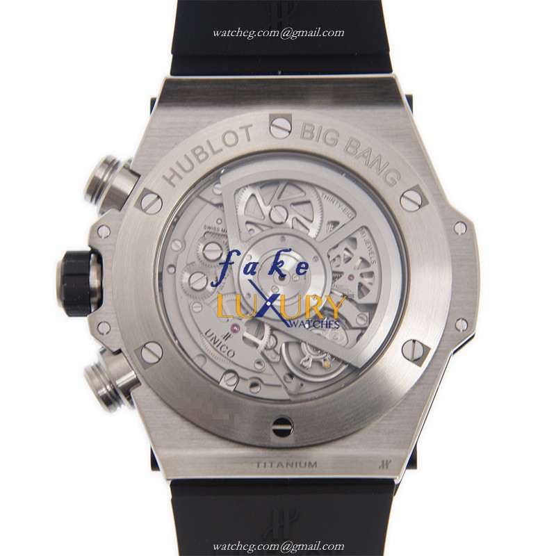 Hublot Big Bang 411.NX.1170.RX.1104 Replica Watch, Silver Dial, Black Rubber Strap, Automatic - Image 3
