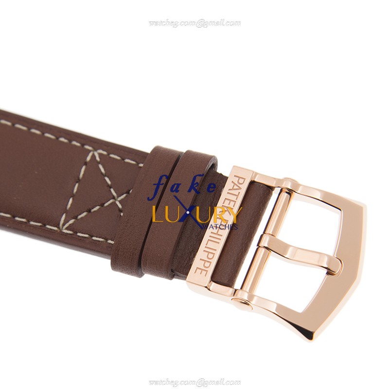 Patek Philippe 5524R-001 COMPLICATIONS 18kt Rose Gold Automatic Brown Leather Replica Watch - Image 4