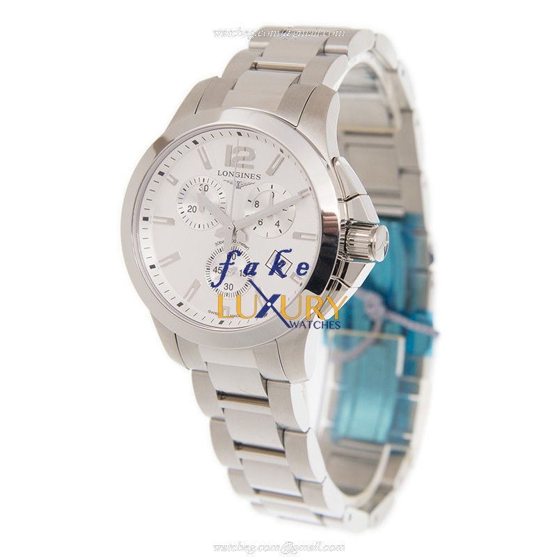 Longines L3.379.4.76.6 Replica Watch, Quartz, Silver Dial, Stainless Steel Case - Image 3