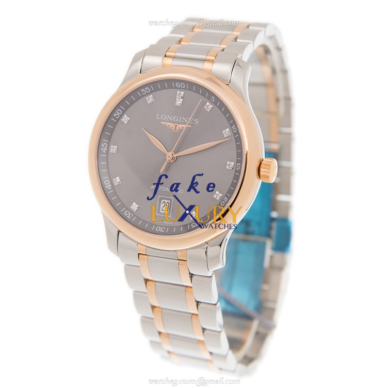 Longines L2.628.5.07.7 Master Auto 18kt Rose Gold Steel Replica Watch - Image 3