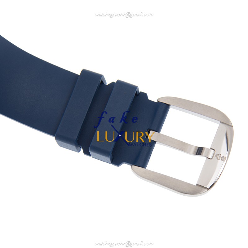Corum 082.310.20-0373 US01 Bubble Replica Watch With Blue Dial, Steel Case, Rubber Strap - Image 4