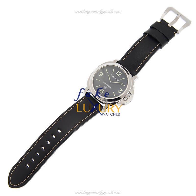 Panerai PAM00773 LUMINOR Manual Wind | Steel | Black Dial | Leather Strap Replica Watch - Image 2