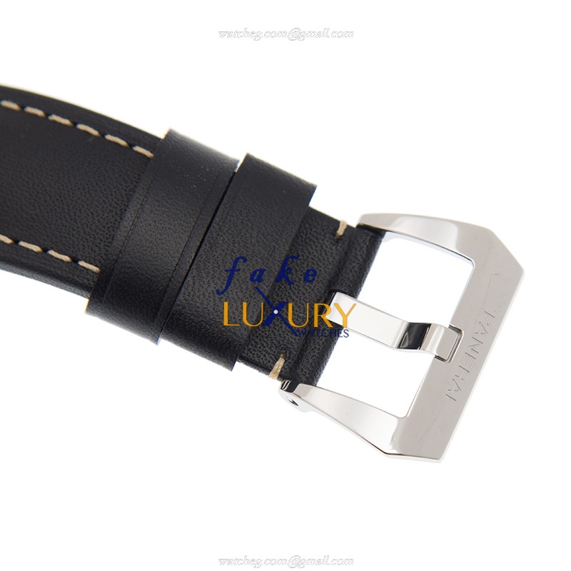 Panerai PAM00773 LUMINOR Manual Wind | Steel | Black Dial | Leather Strap Replica Watch - Image 4