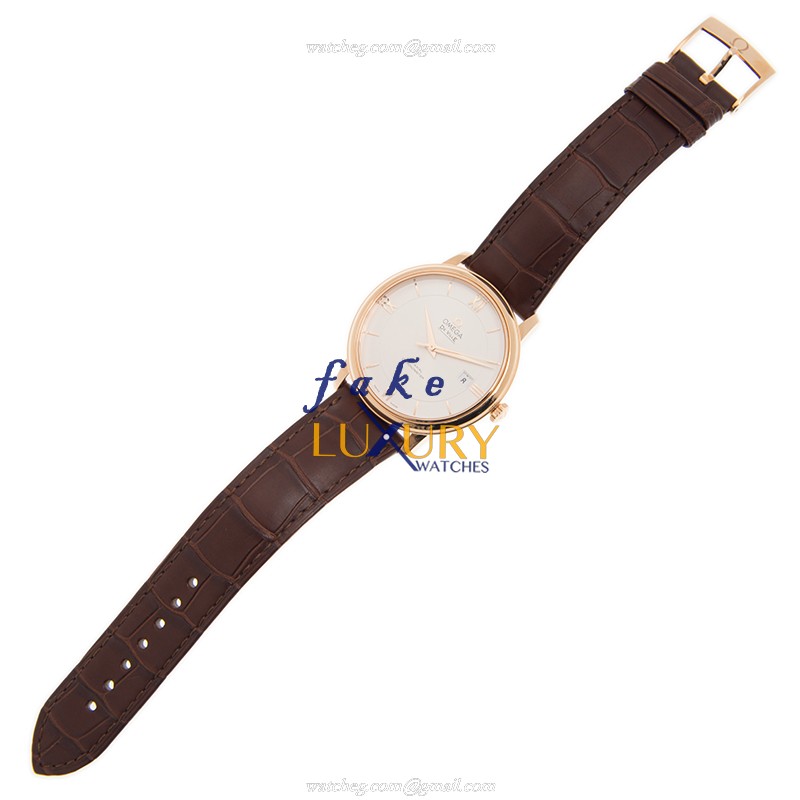 Omega 424.53.40.20.02.001 DE VILLE Automatic 18kt Rose Gold Replica Watch - Swiss Movement - Image 2