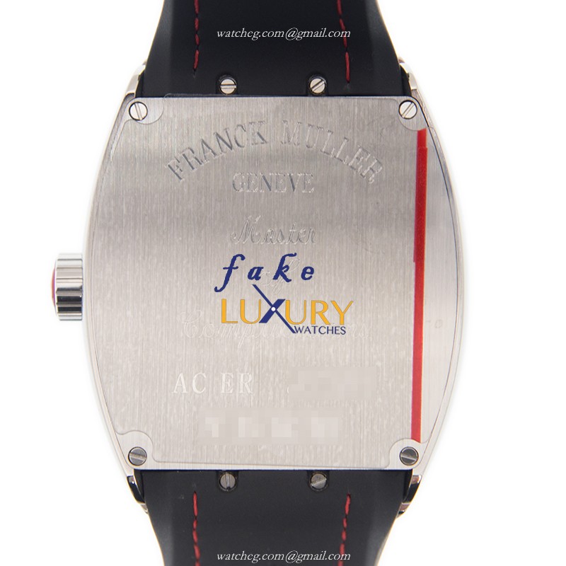 Franck Muller V 45 SC DT AC.ER Vanguard Automatic Stainless Steel Replica Watch - Black Dial - Image 3