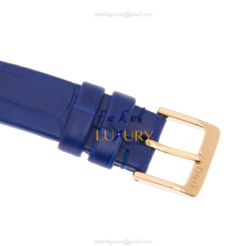 Piaget G0A43092 Possession Quartz 18kt Rose Gold Silver Dial Blue Strap Replica Watch - Image 4