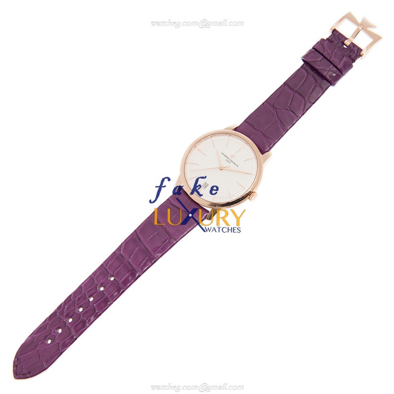 Vacheron Constantin 4100U/001R-B180 - Replica Watch - Automatic - 18kt Rose Gold - White Dial - Image 2