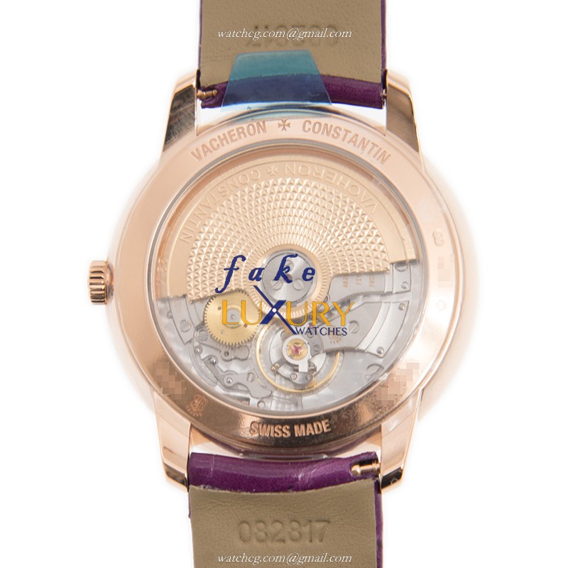 Vacheron Constantin 4100U/001R-B180 - Replica Watch - Automatic - 18kt Rose Gold - White Dial - Image 3
