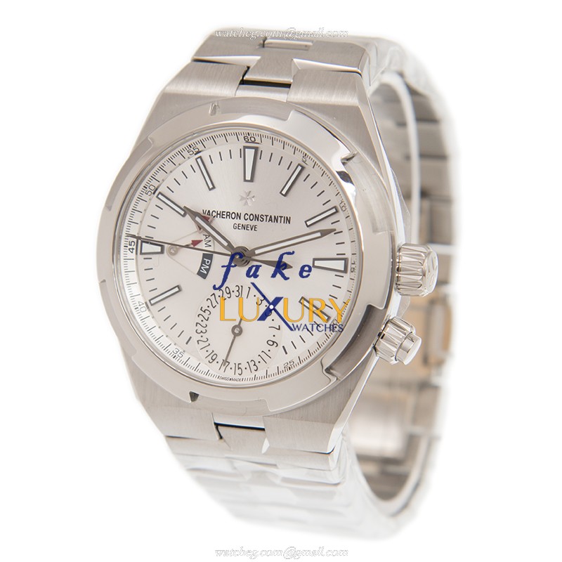 Vacheron Constantin Overseas 7900V/110A-B333 Replica Watch, Automatic, Silver Dial, Steel Bracelet - Image 3