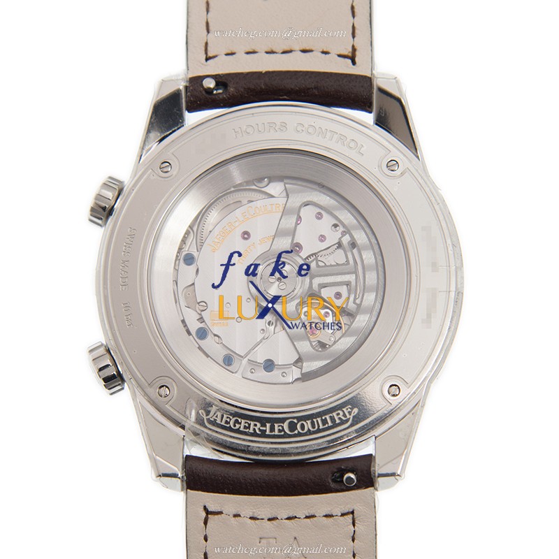Jaeger-Lecoultre Q9008480 POLARIS DATE Automatic Stainless Steel Replica Watch - Blue Dial, Brown - Image 3
