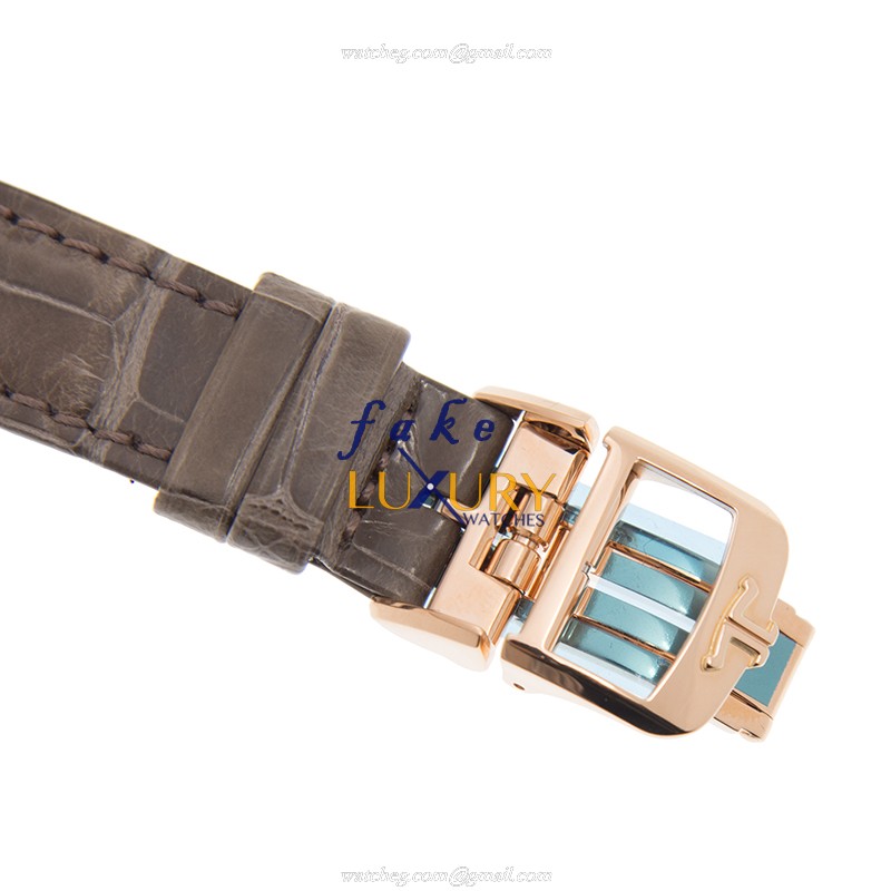 Jaeger-Lecoultre Q3442440 RENDEZ VOUS 18kt Rose Gold Automatic Replica Watch Silver Dial Brown - Image 4