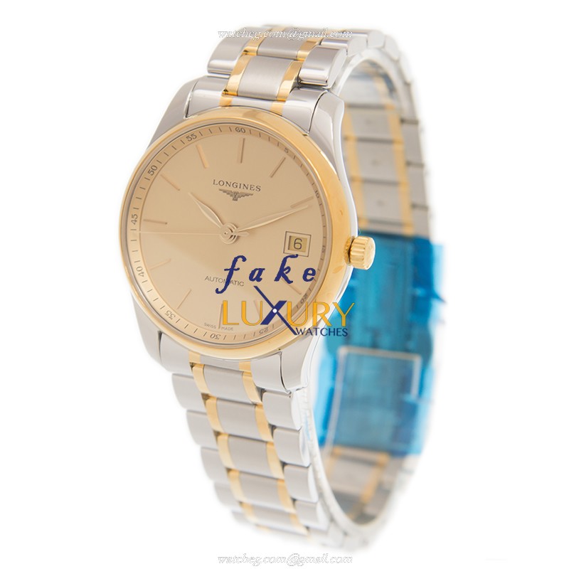 Longines L2.518.5.32.7 MASTER - Replica Watch - Automatic - 18kt Gold Steel Case - Gold Dial - Image 3