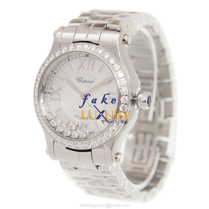 Chopard 278559-3004 Happy Sport Automatic Stainless Steel & Diamond Replica Watch, Swiss Movement - Image 3