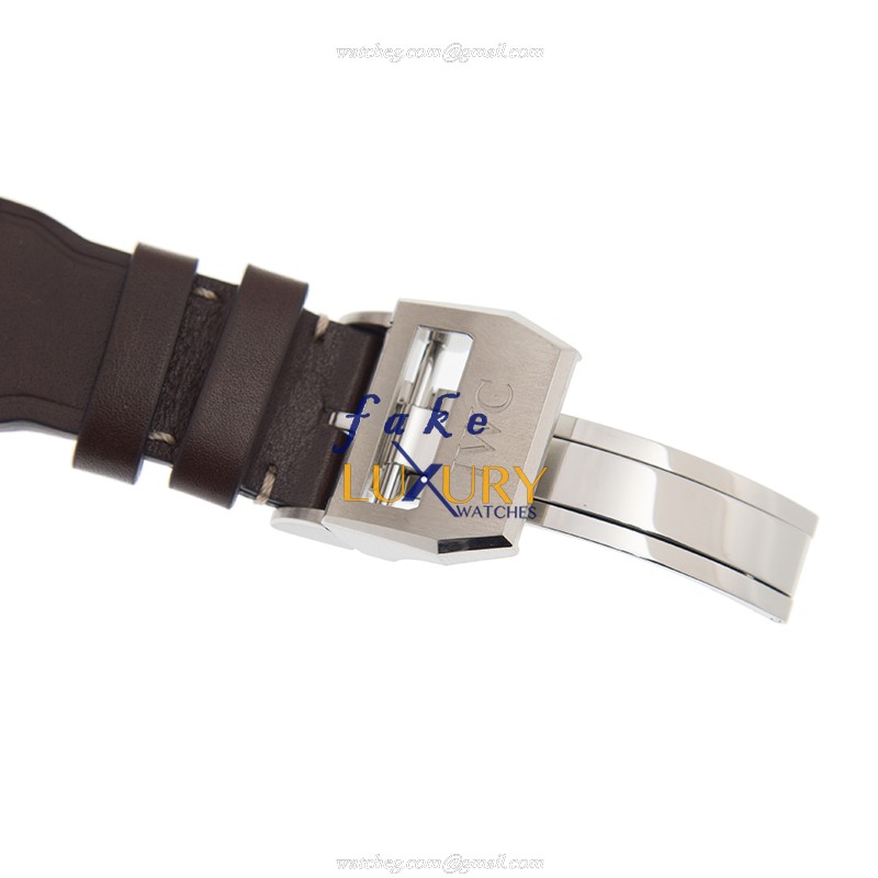 IWC IW501002 Pilots Automatic Replica Watch, Blue Dial, Brown Cowhide Strap - Image 4