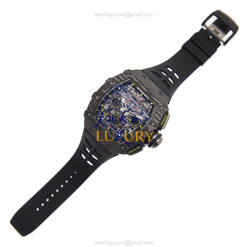 RM11-03 BLK NTPT - Richard Mille Replica Watch - Automatic Carbon Fiber - Silver Dial - Image 2