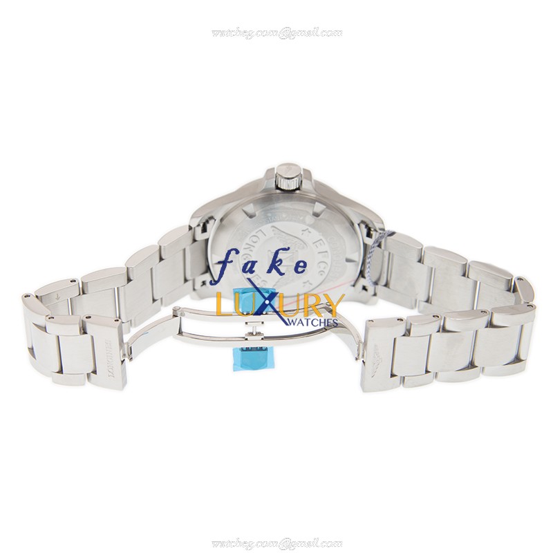 Longines L3.716.4.96.6 Quartz Stainless Steel Replica Watch, Blue Dial, Silver Strap - Image 5