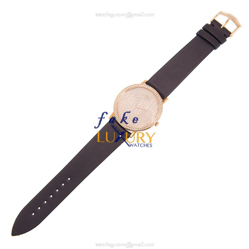 G0A31602 - Piaget Tradition Replica Watch - Automatic - 18kt Rose Gold & Diamonds - Gold Dial - Image 2