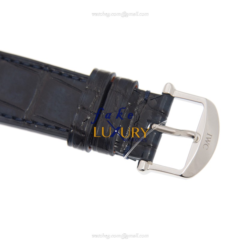 IWC IW458111 Portofino Automatic Blue Dial Leather Strap Steel Replica Watch - Image 4