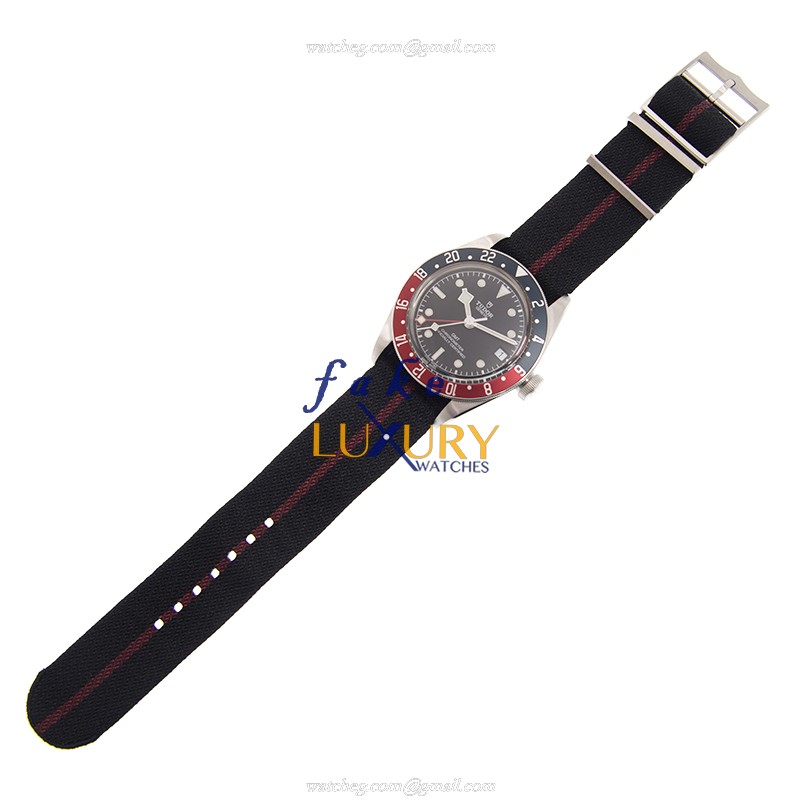 Tudor 79830RB-CS Automatic Stainless Steel Replica Watch, 41mm Black Dial Canvas Strap, 70H Power - Image 2