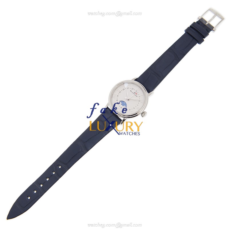 Blancpain Villeret 6106-1127-55A - Replica Watch - Automatic - Steel Case - White Dial - Blue - Image 2