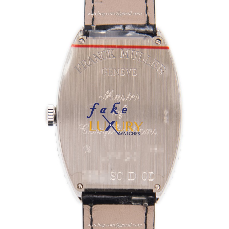 Franck Muller 6850 SC D CD OG Replica Watch, 18kt White Gold & Diamond Case, Silver Dial - Image 3