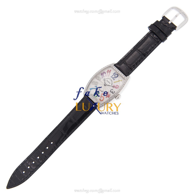 Franck Muller 2852 QZ COL DRM D 1R CD8 AC Cintree Curvex Quartz White Dial Replica Watch - Image 2