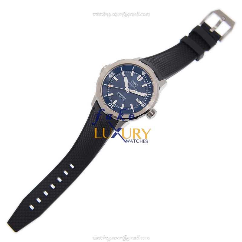 IWC IW329005 Aquatimer Replica Watch Automatic Blue Dial Stainless Steel Rubber Strap 42mm - Image 2