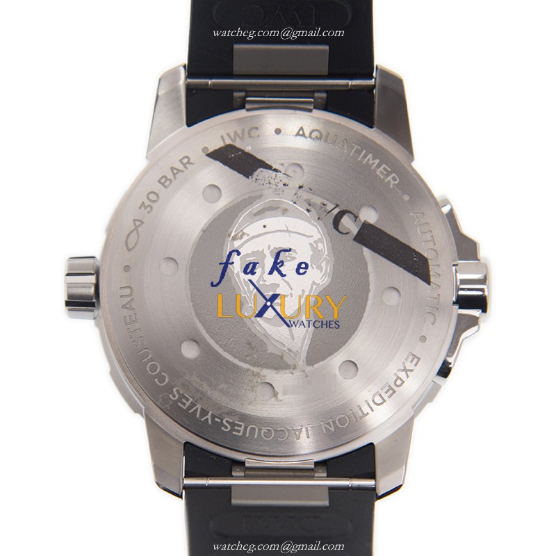IWC IW329005 Aquatimer Replica Watch Automatic Blue Dial Stainless Steel Rubber Strap 42mm - Image 3