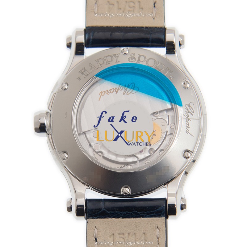 -278573-3006 CHOPARD HAPPY SPORT Automatic Replica Watch - Stainless Steel Case - Blue Dial - Image 3
