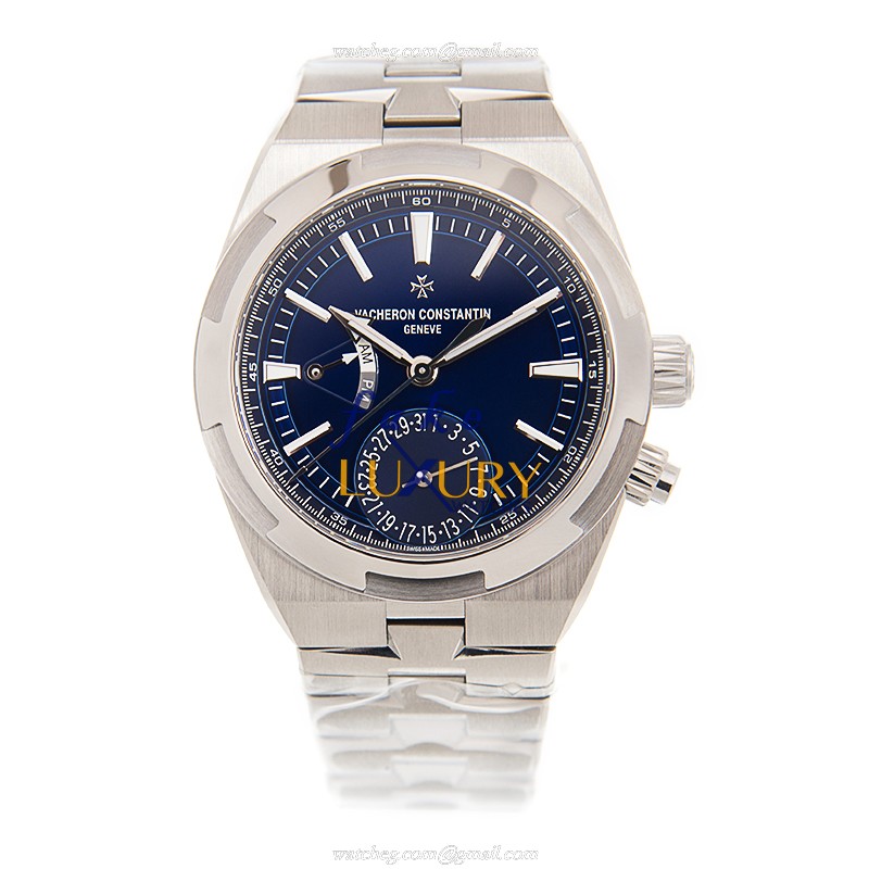Vacheron Constantin 7900V/110A-B334 Overseas Replica Watch, Blue Dial, Steel Bracelet, Automatic - Image 2
