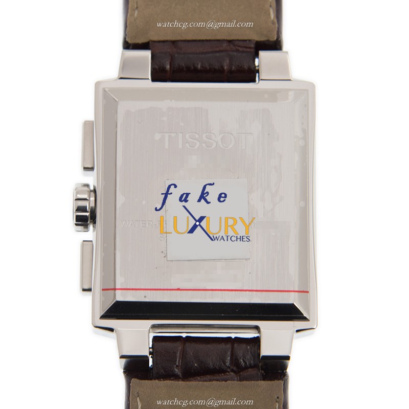 Tissot T-TREND T061.717.16.031.00 - Replica Watch - Quartz - White Dial - Brown Leather Strap - Image 3