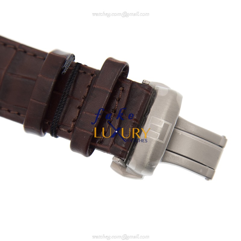 Tissot T-TREND Quartz Stainless Steel T061.510.16.031.00 Silver Dial Leather Strap Replica Watch - Image 4